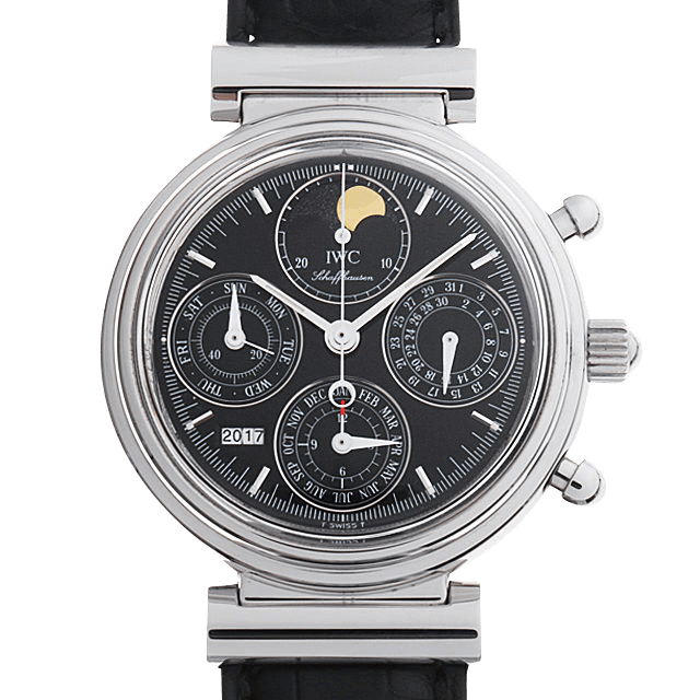 3750-30 IWC ダヴィンチ パーペチュアルカレンダー クロノグラフ ブラック/Black